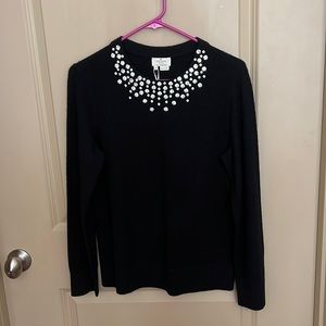 Kate Spade Embellished Black Sweater